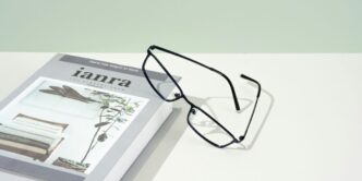 A pair of glasses sitting on top of a book