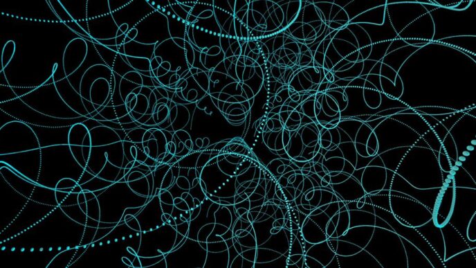 A computer generated image of a spiral design