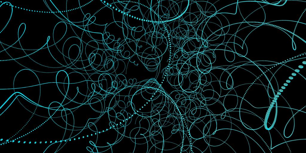A computer generated image of a spiral design