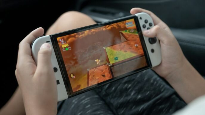 a person holding a [UNK] [UNK] game [UNK]