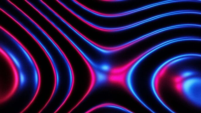 a computer generated image of wavy lines