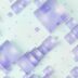 A blue and white background with squares and dots