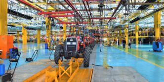 a factory filled with lots of machines and machinery