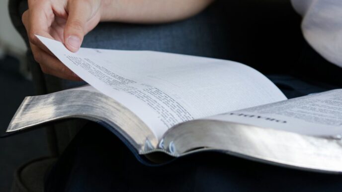 person reading book