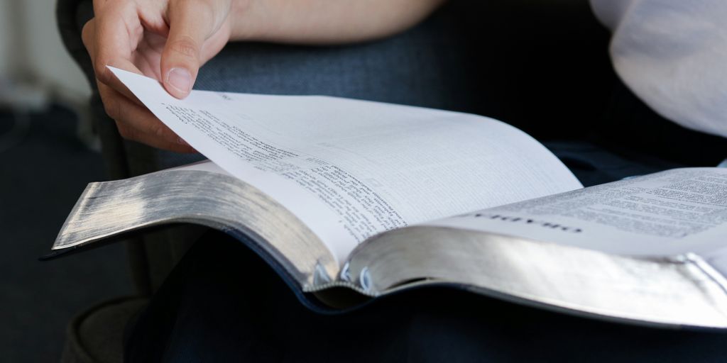 person reading book