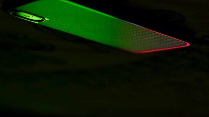 red and blue light illustration