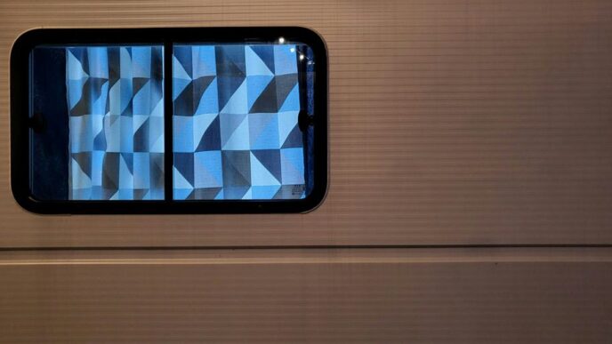 a television screen on a wall