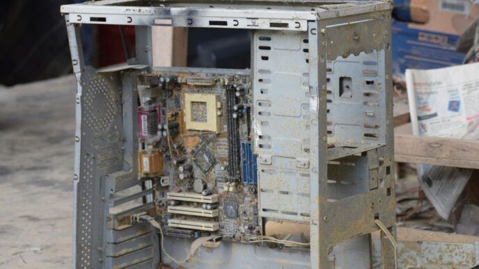 gray computer tower case