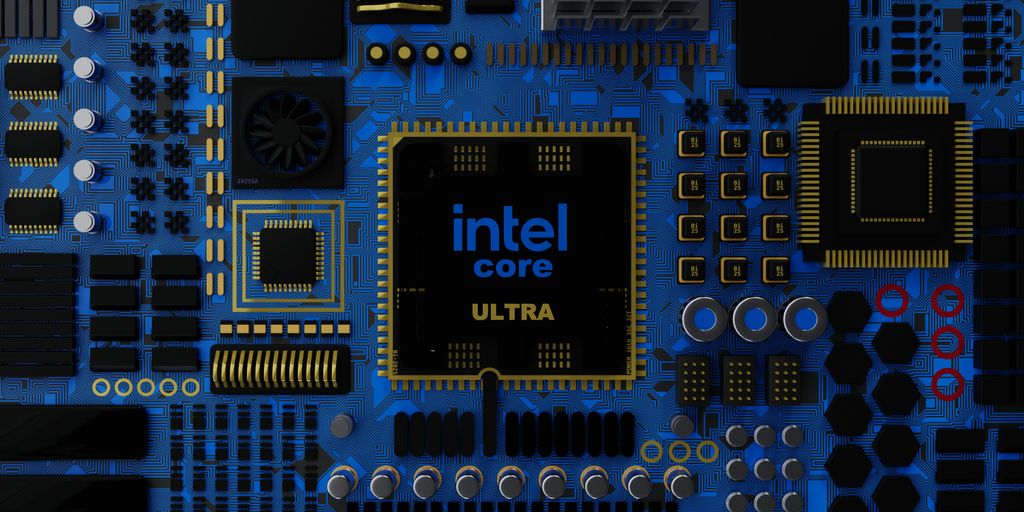 a close up of a computer chip with the intel core logo on it