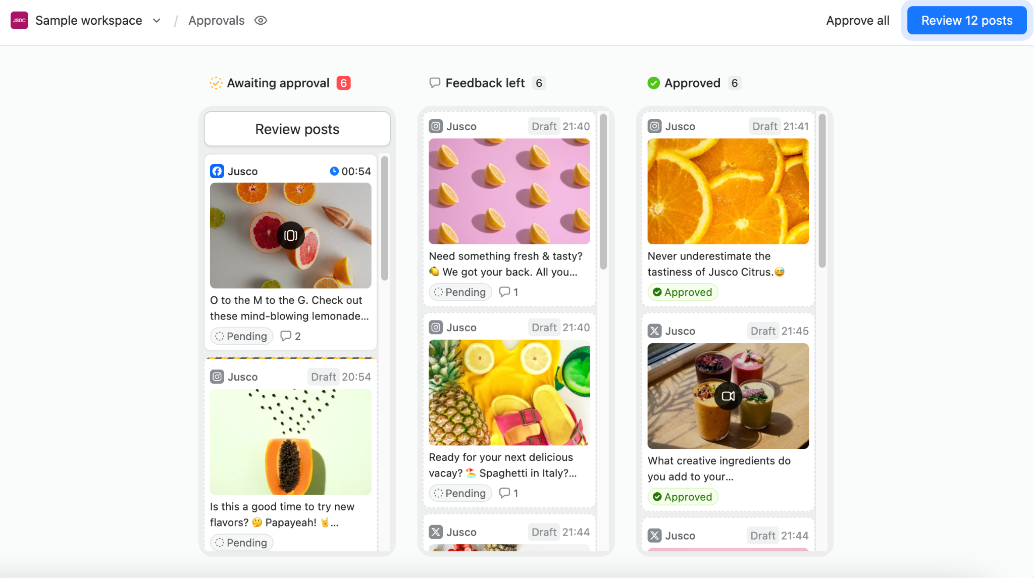 Planable is a social media management tool