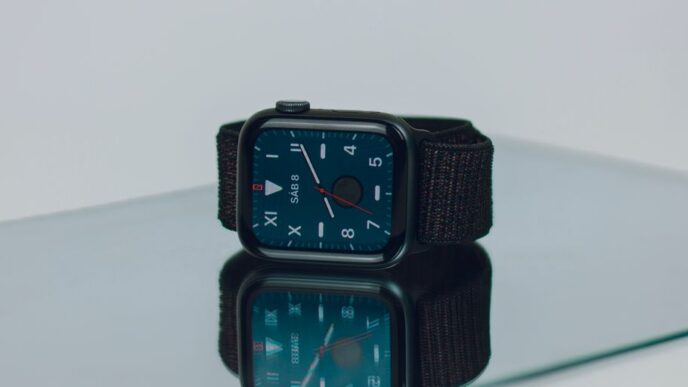 black analog watch at 10 00