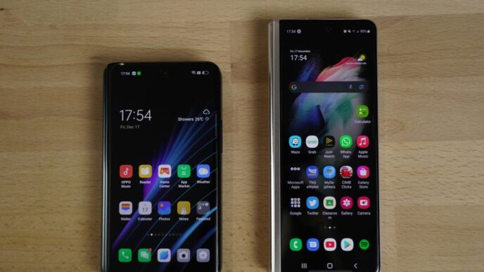 a couple of cell phones