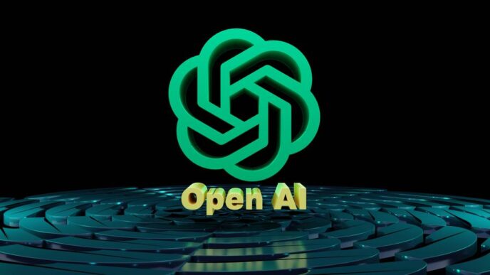 a circular maze with the words open ai on it