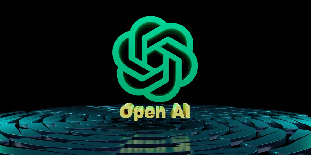a circular maze with the words open ai on it