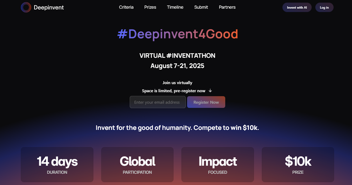 From Idea to Impact: Deepinvent4Good Is Democratizing Innovation For Humanity