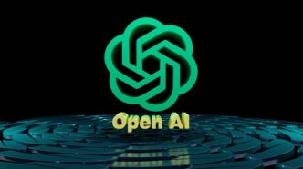a circular maze with the words open ai on it