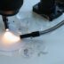 a microscope with a light on top of it