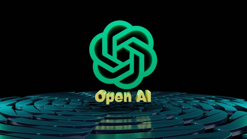 a circular maze with the words open ai on it