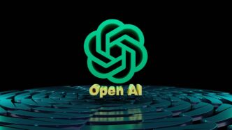 a circular maze with the words open ai on it