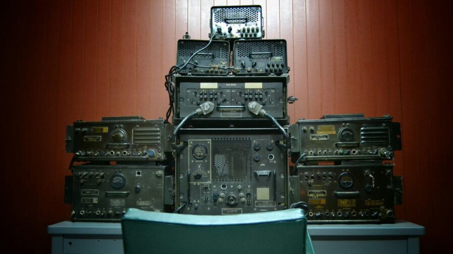 black and gray audio mixer