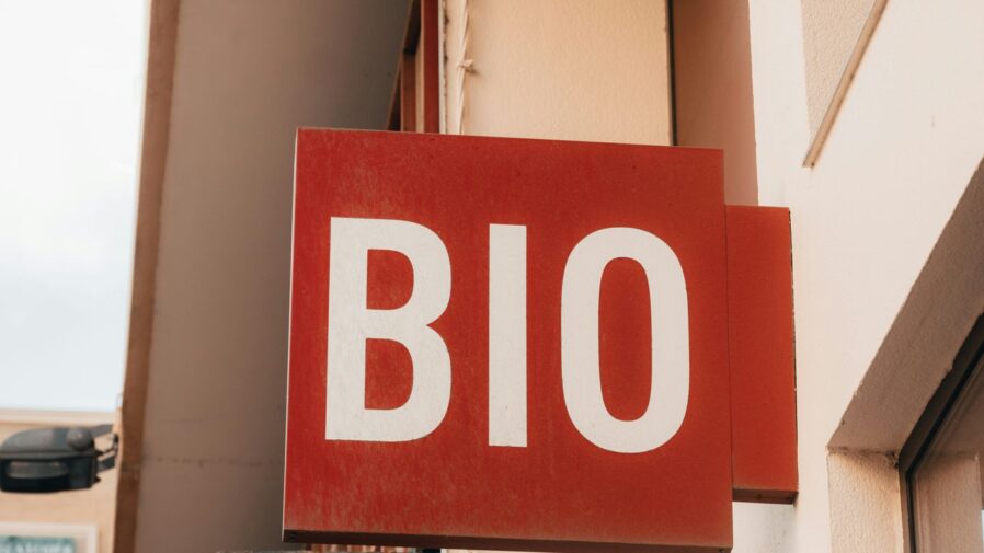 a close up of a sign on a building