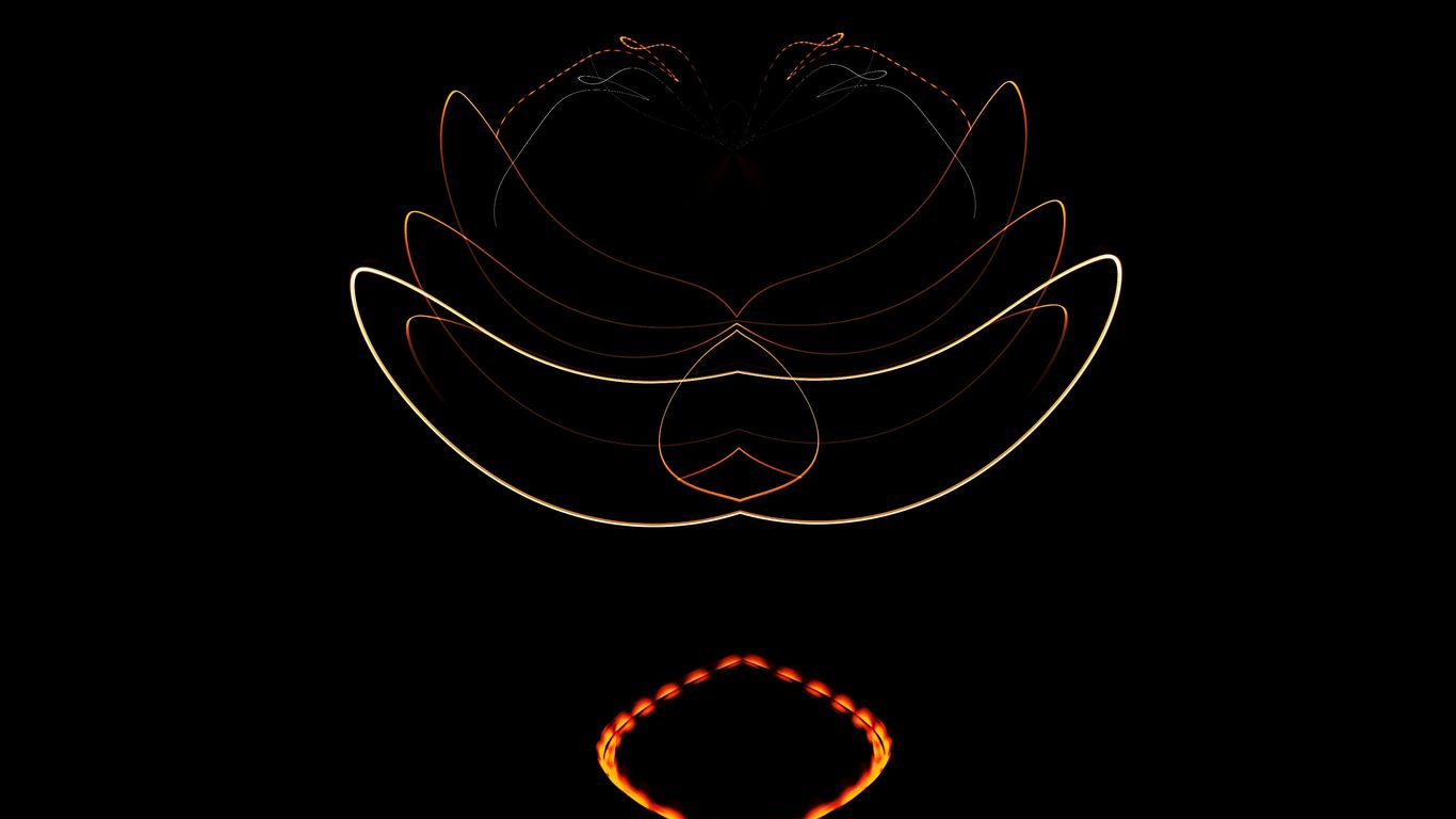 a black background with a picture of a flower