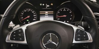 the dashboard of a car