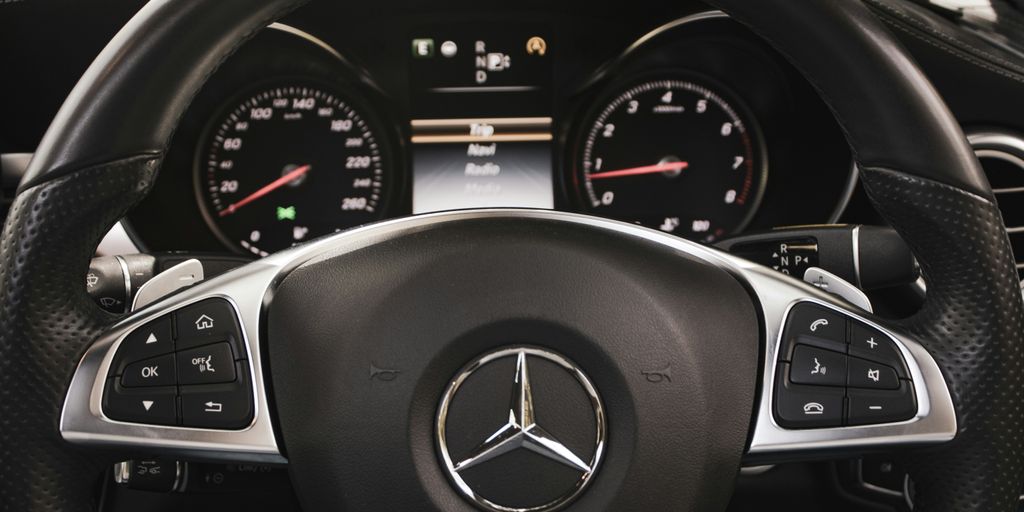 the dashboard of a car