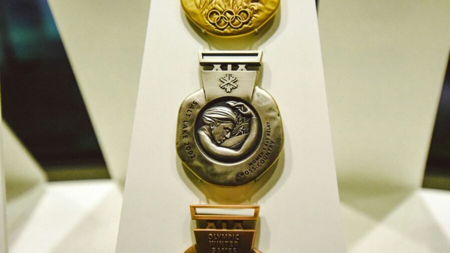 a gold and silver trophy