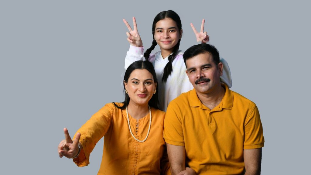 a group of people posing for a photo