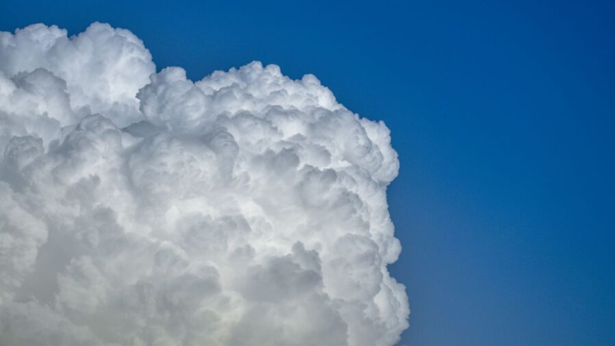 white Cumulus clouds