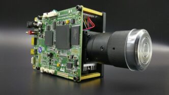 a green and black electronic device