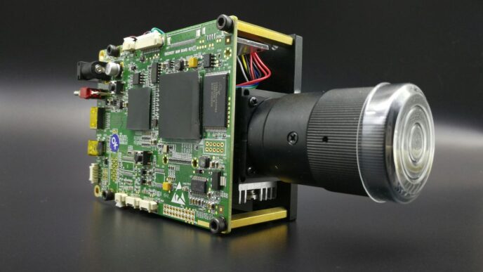 a green and black electronic device