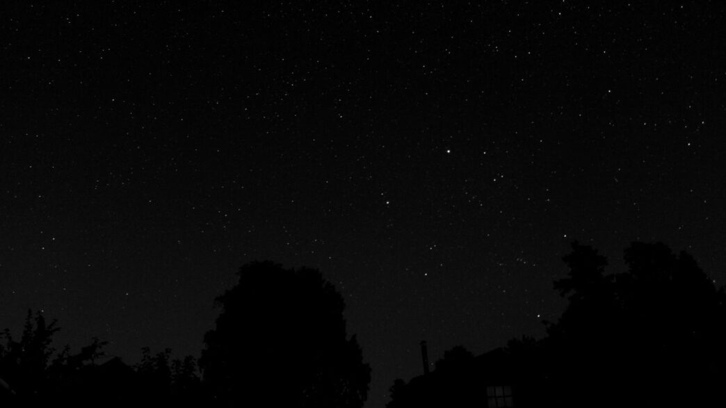 view of starry night