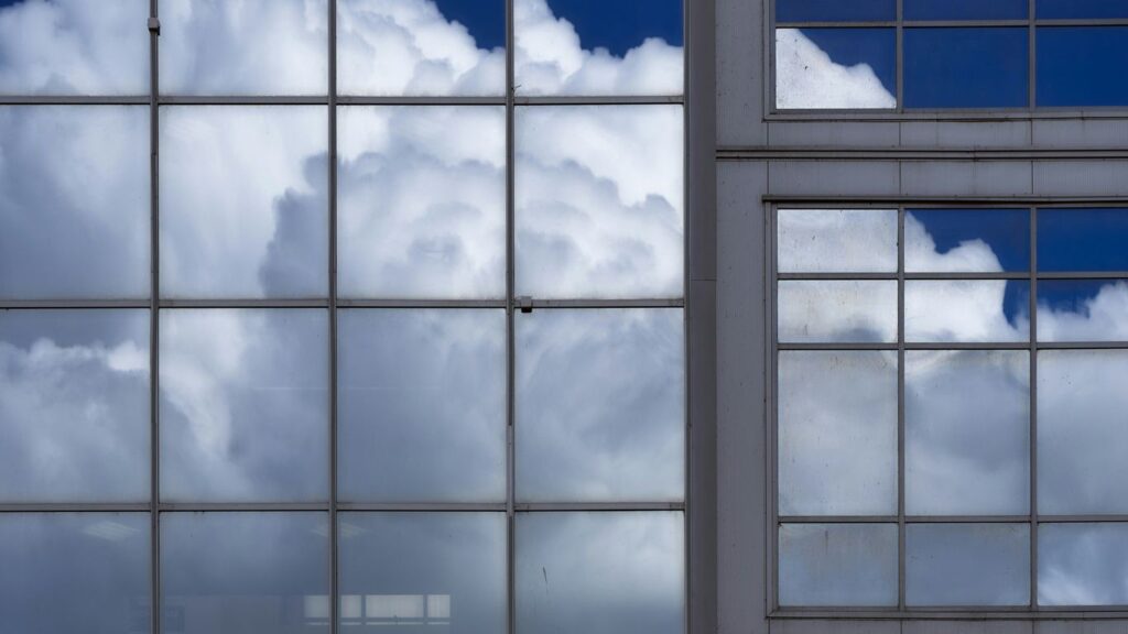 a building with windows