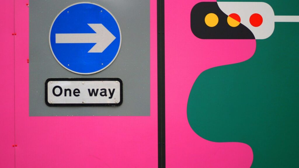 one way sign