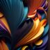 a colorful abstract background with curved shapes