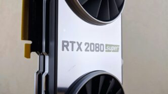 a close up of a computer processor on a table