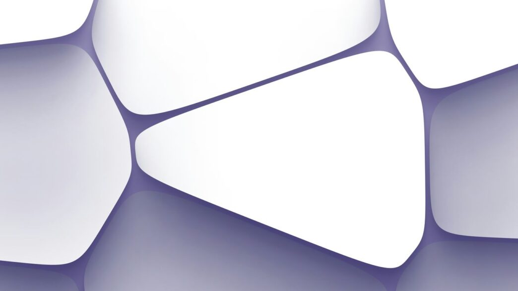 a purple and white abstract background with hexagonal shapes