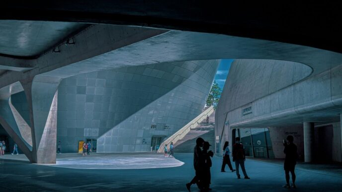 people walking on white floor