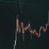 Stock market chart showing upward trend.