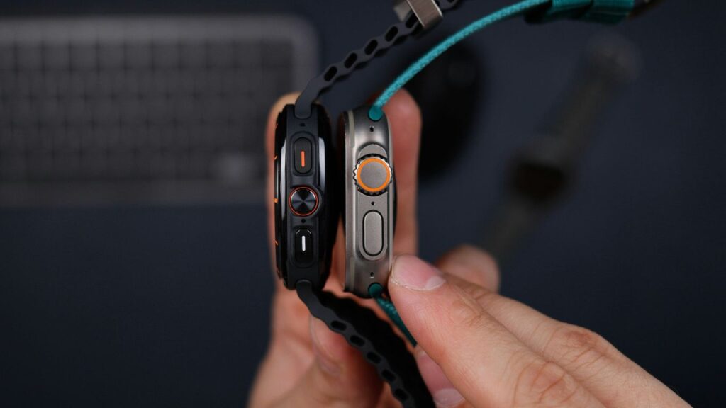 A person holding a smart phone in their hand