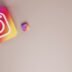 an instagram sticker next to a square sticker