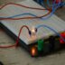 green and orange electric wires