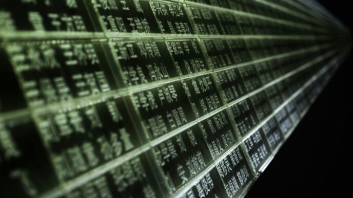 a close up of a computer screen with numbers on it