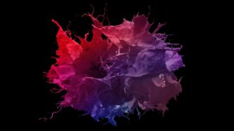purple and blue smoke illustration