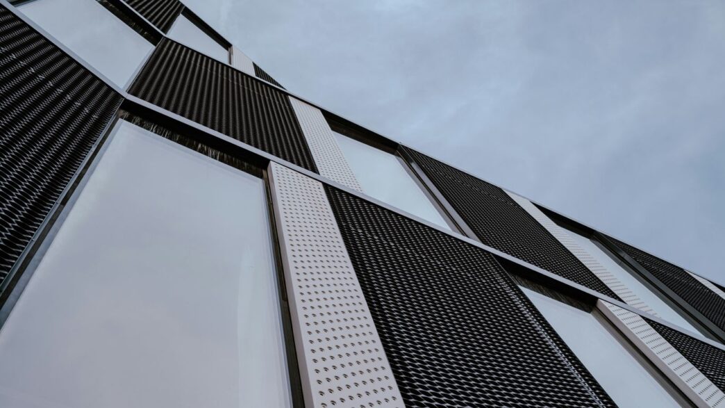 a low angle view of a building
