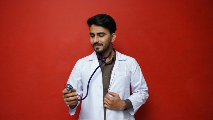 a man holding a phone