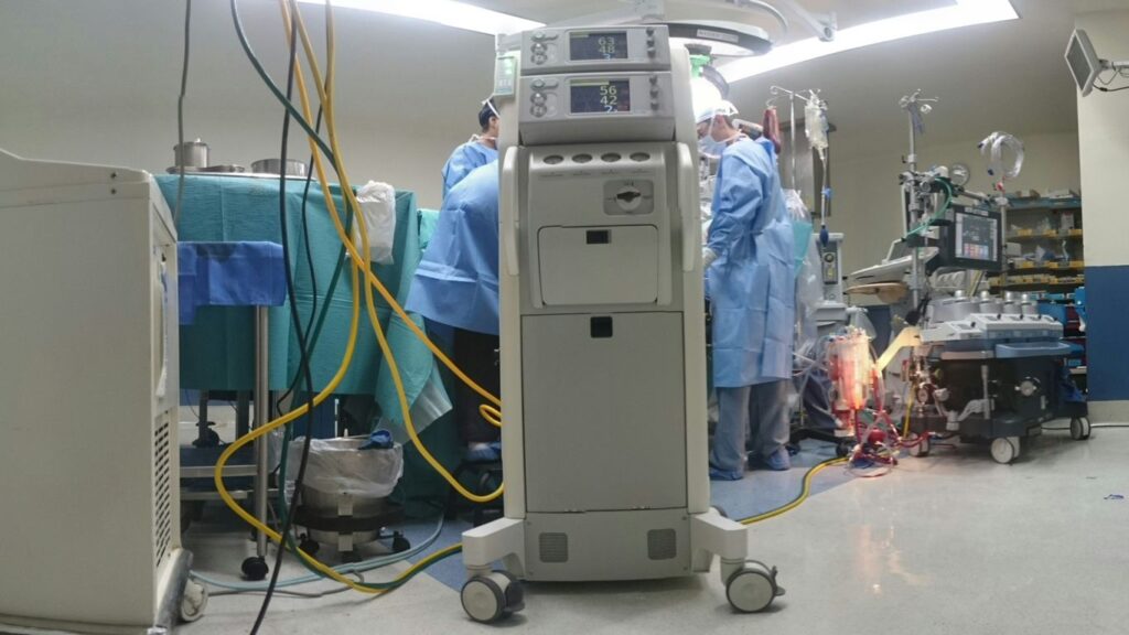 room with people doing operation