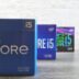 a box of intel core is sitting on a table